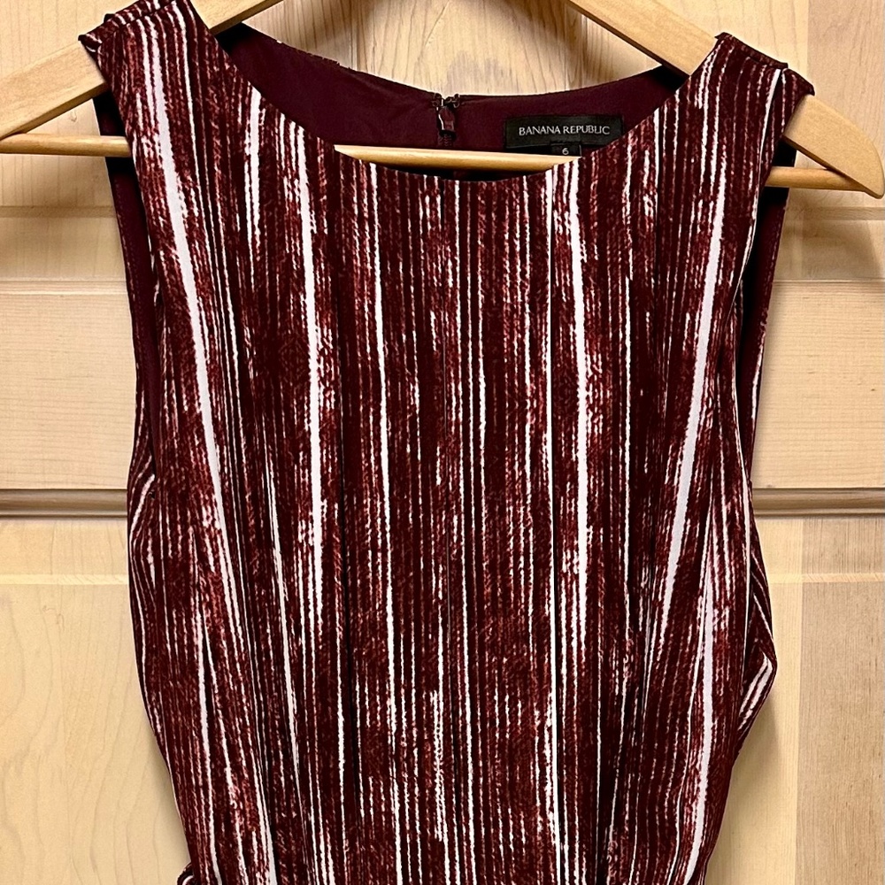 Maroon maxi dress
